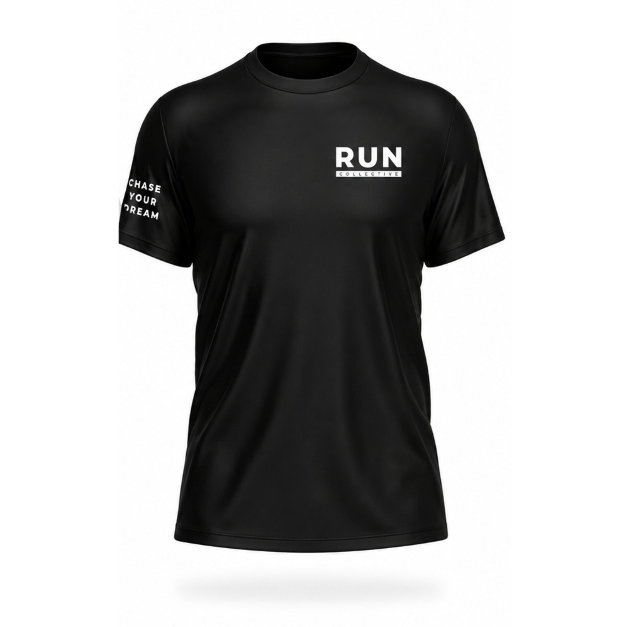Run Collective Short Sleeve Running Shirt Mens - Black