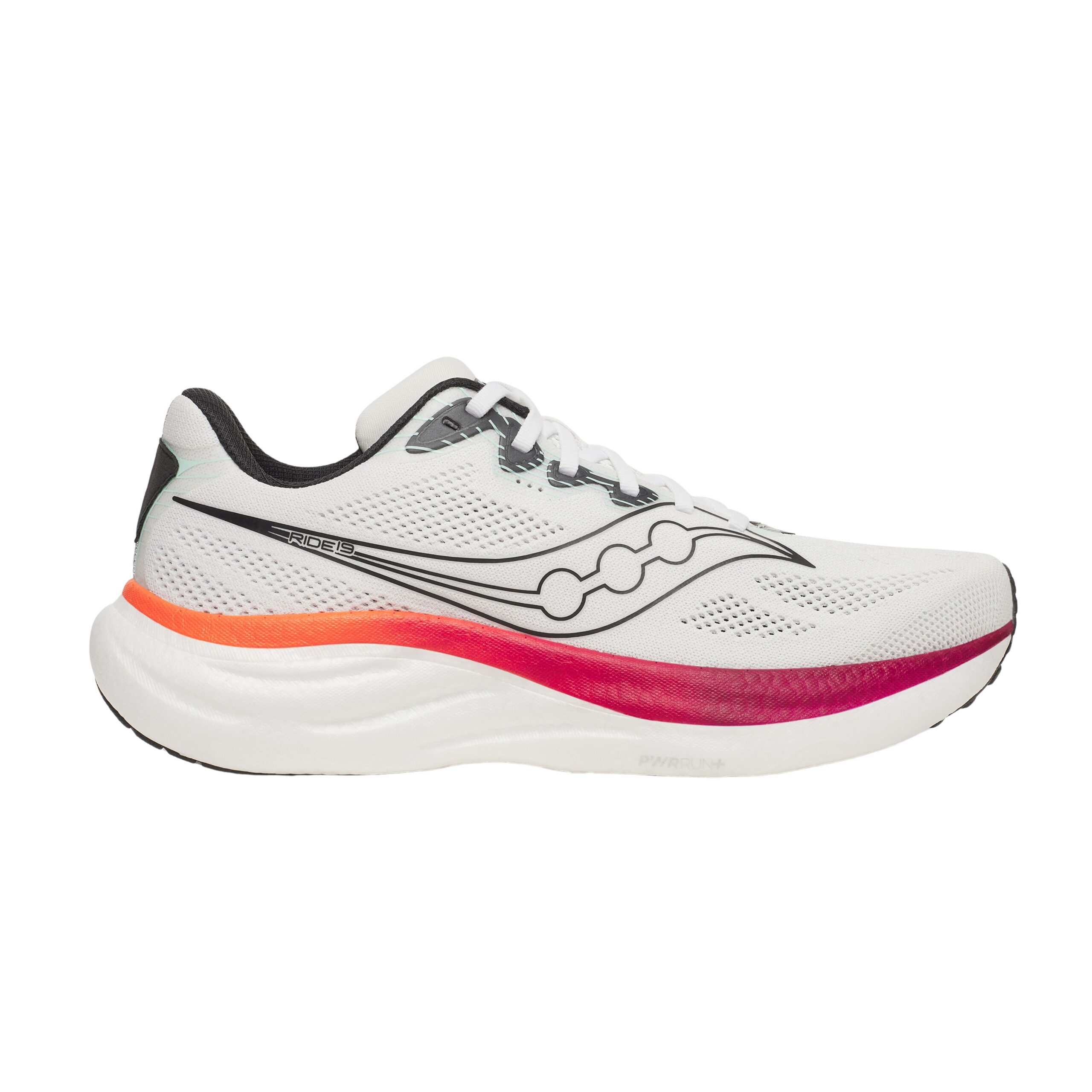 Saucony Ride 19 Mens - White