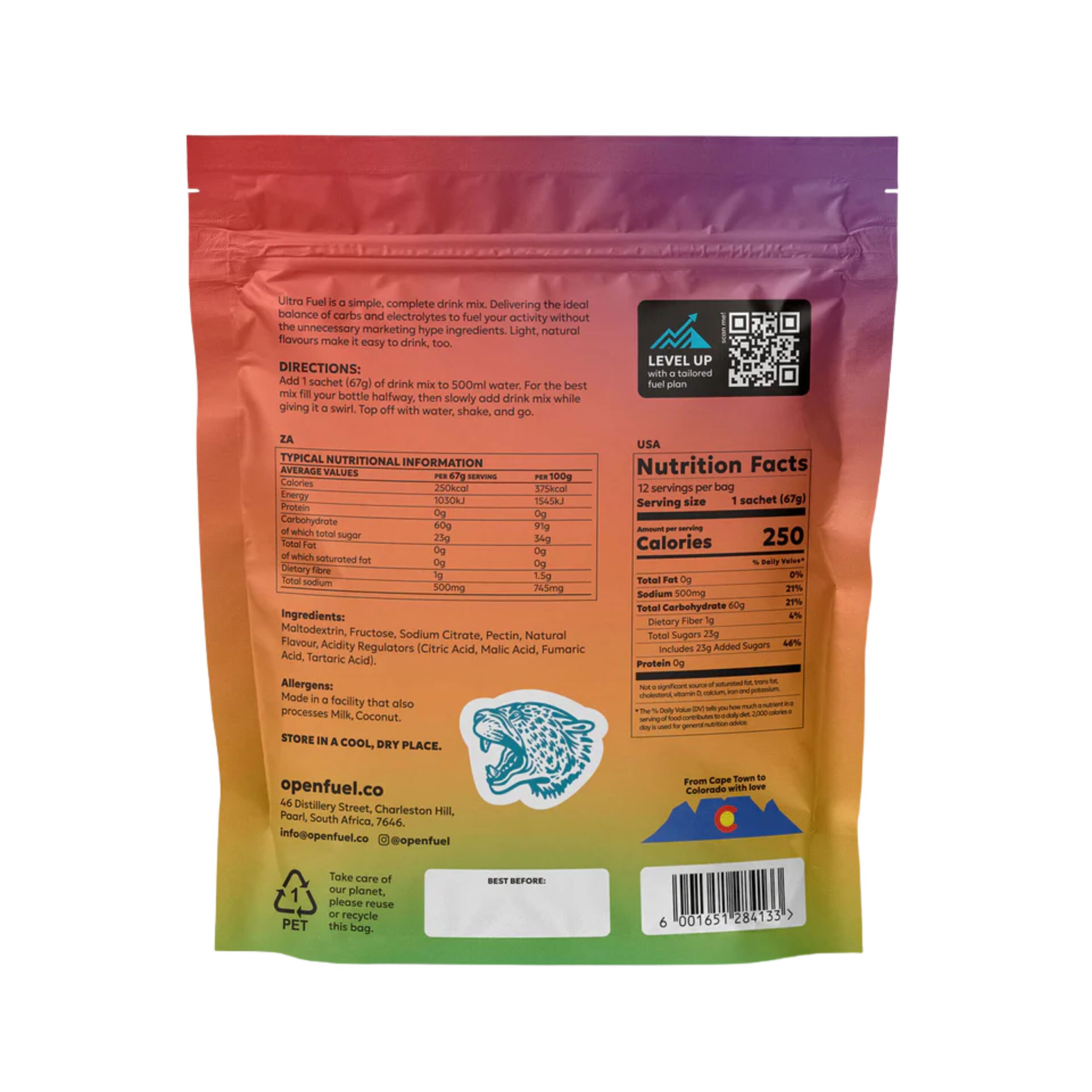 Open Fuel Drink Mix Bag - Assorted Sachets - Image 2