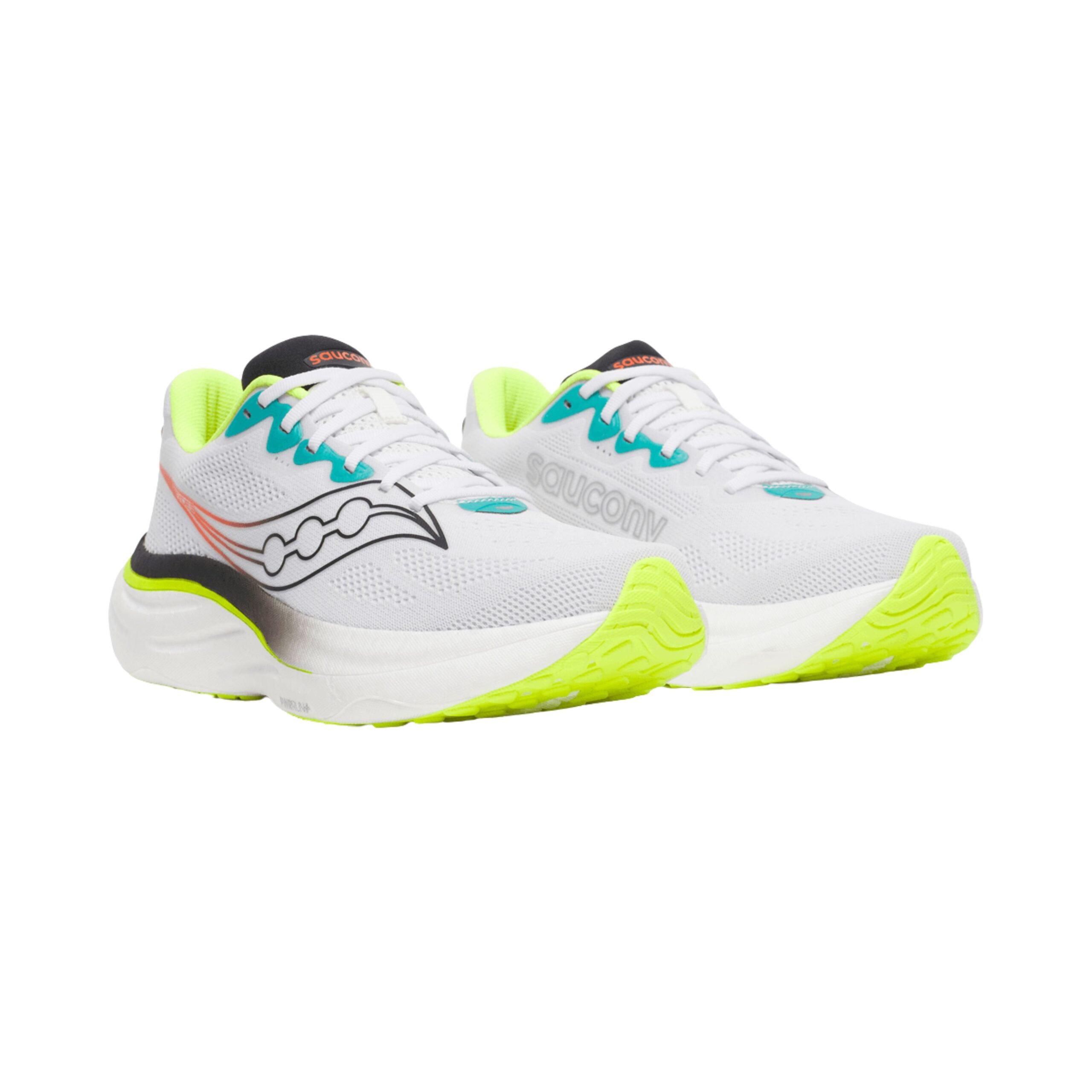 Saucony Ride 19 Mens - White Blue - Image 3
