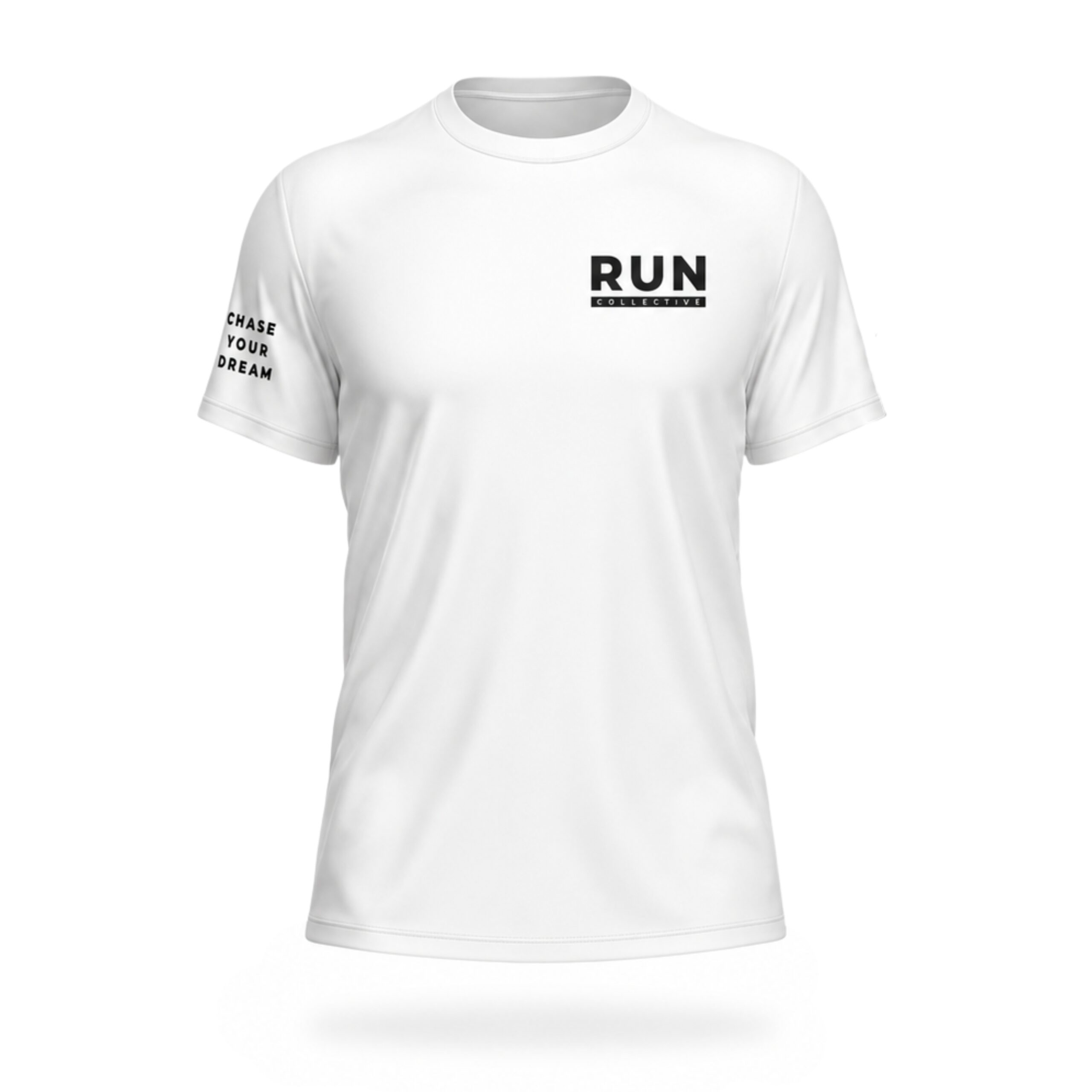 Run Collective Short Sleeve Running Shirt Mens - White