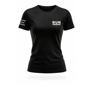 Run Collective Short Sleeve Running Shirt Womens - Black