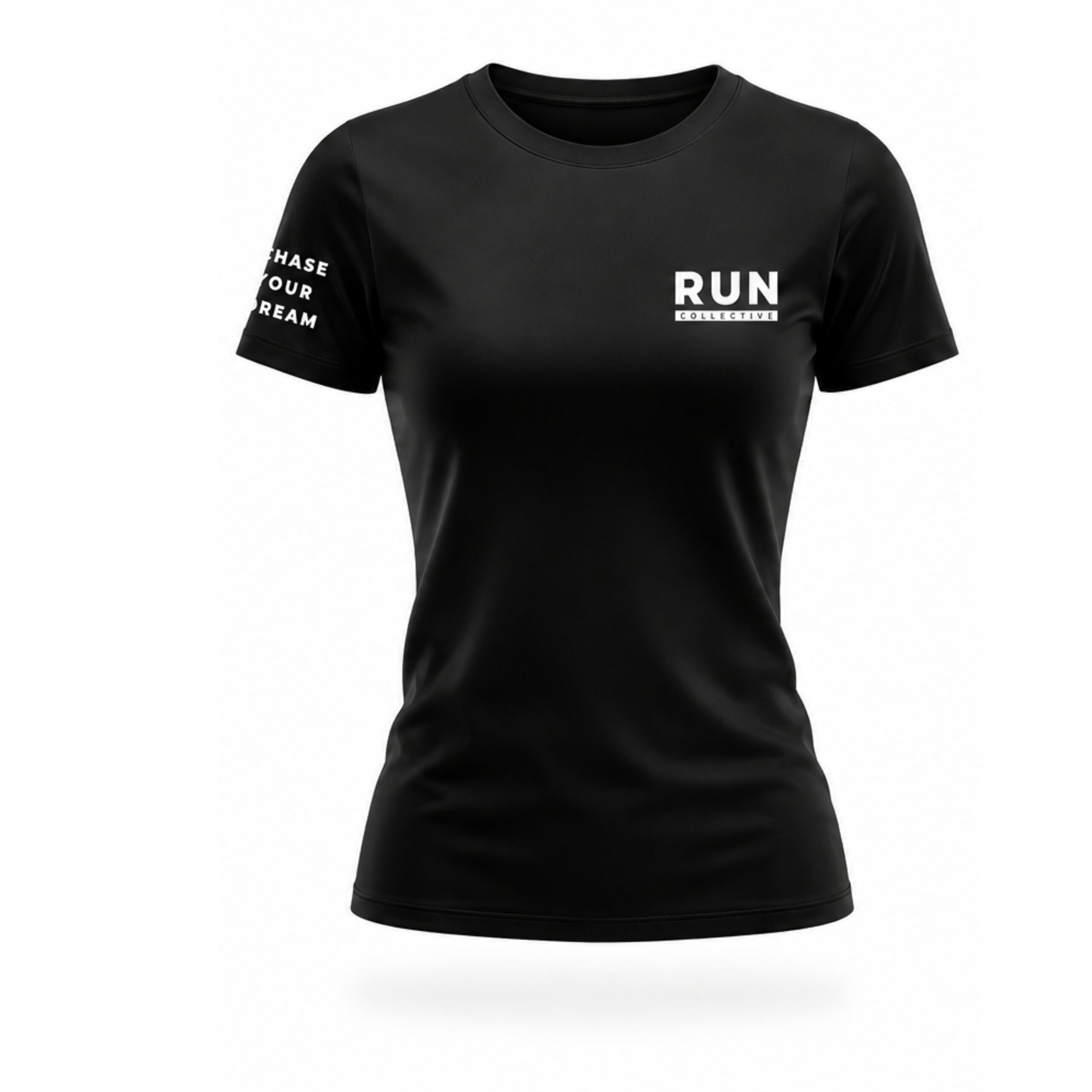 Run Collective Short Sleeve Running Shirt Womens - Black