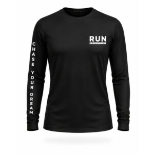 Run Collective Long Sleeve Running Shirt Womens - Black