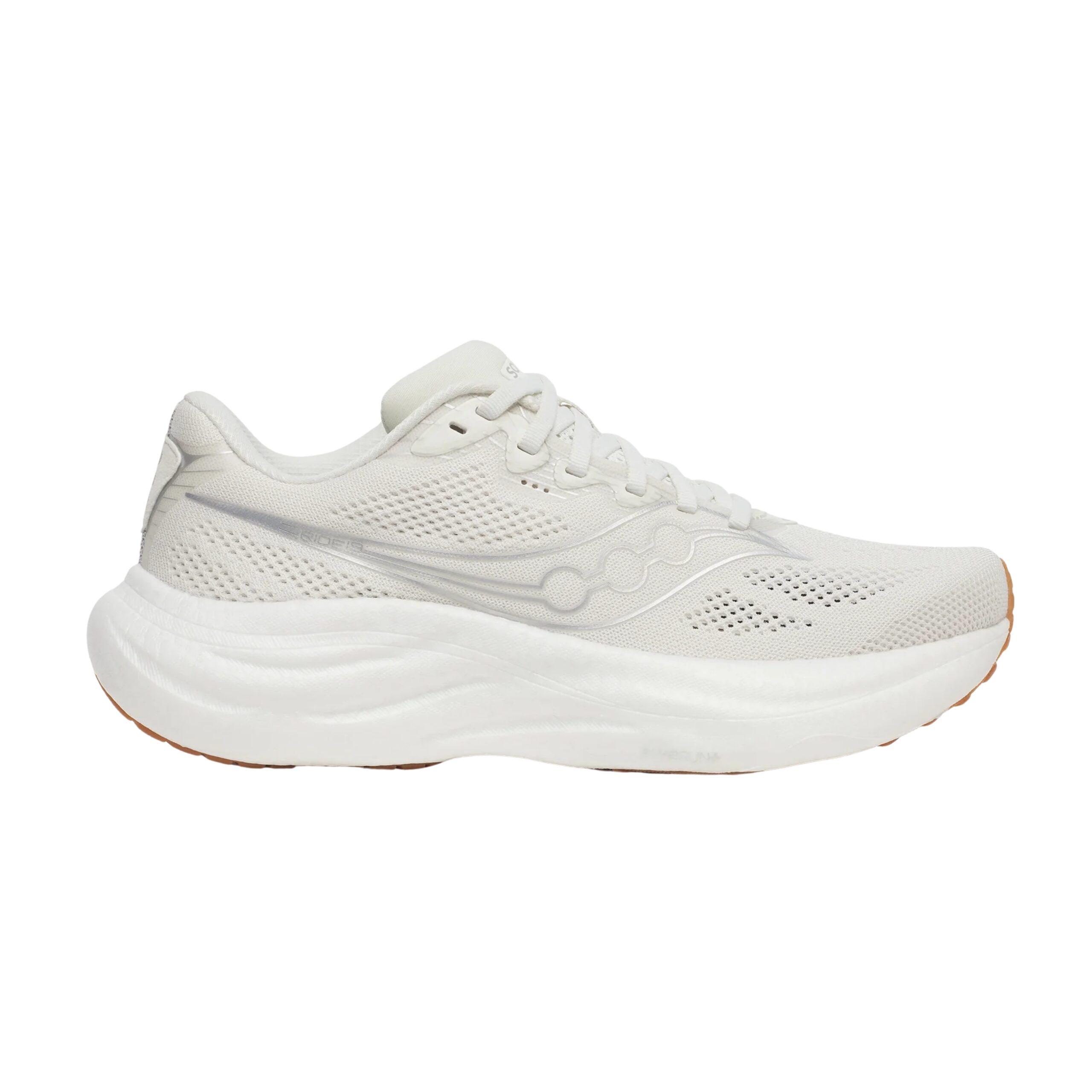 Saucony Ride 19 Womens - White - Wide
