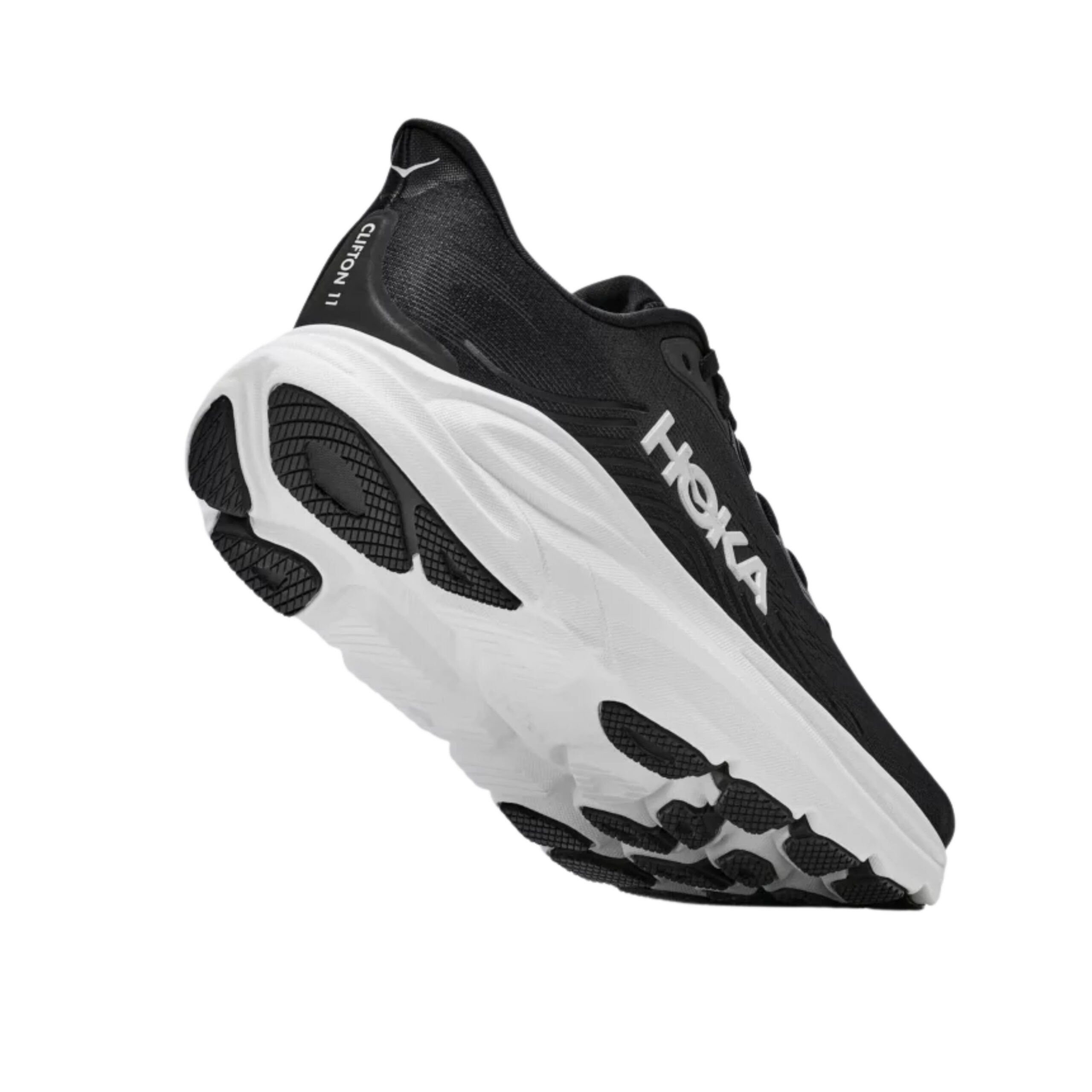 Hoka Clifton 11 Mens - Black/White - Image 3